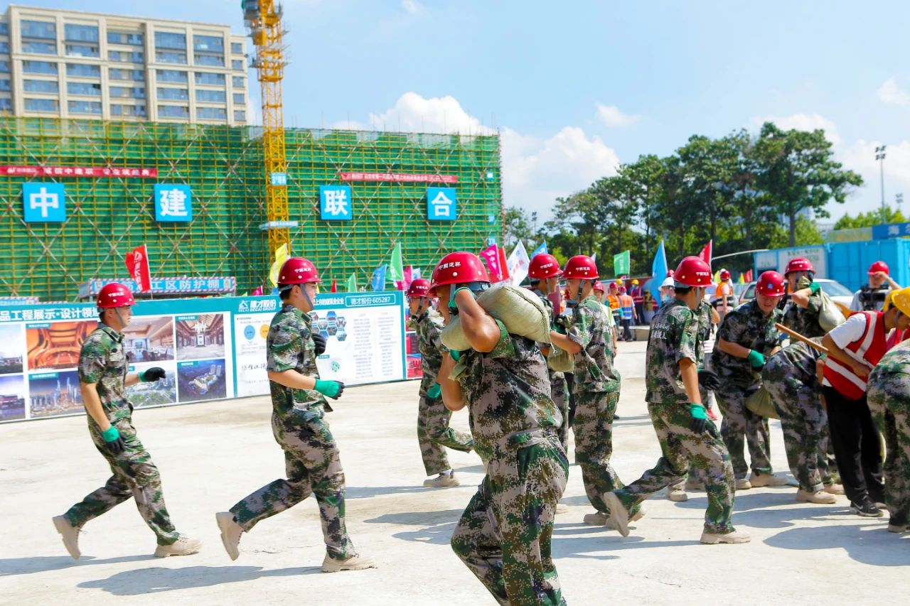 中建聯(lián)合承辦2021年嶗山區住建領(lǐng)域突發(fā)事件應急救援聯(lián)合演練(圖8)